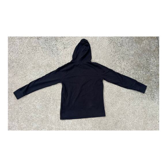 Y2K Roxy Sweater Women Size Large Black Hooded Zip Up Drawstrings Sweatshirt - Picture 6 of 6